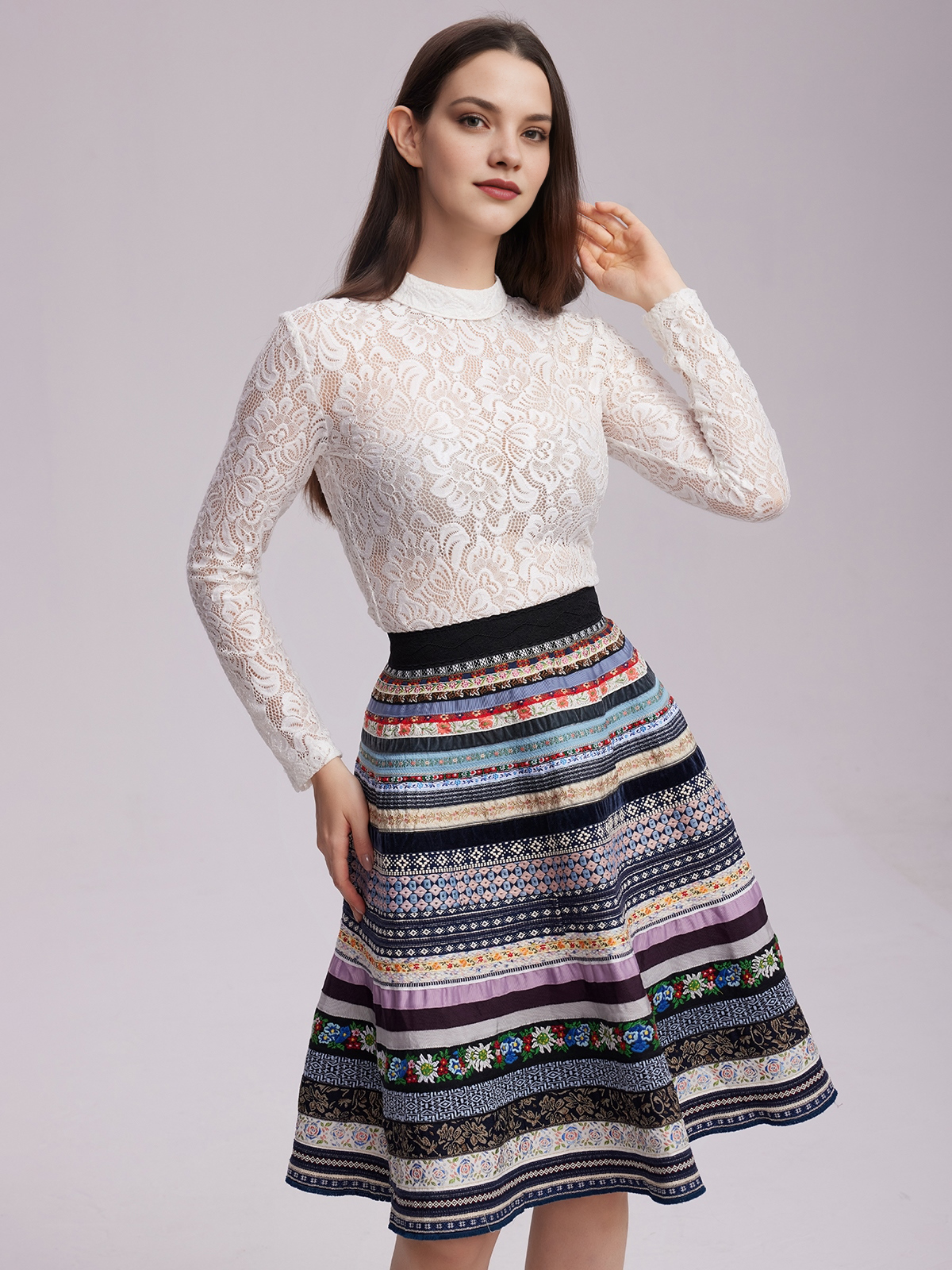 Samt Dirndl Rosa