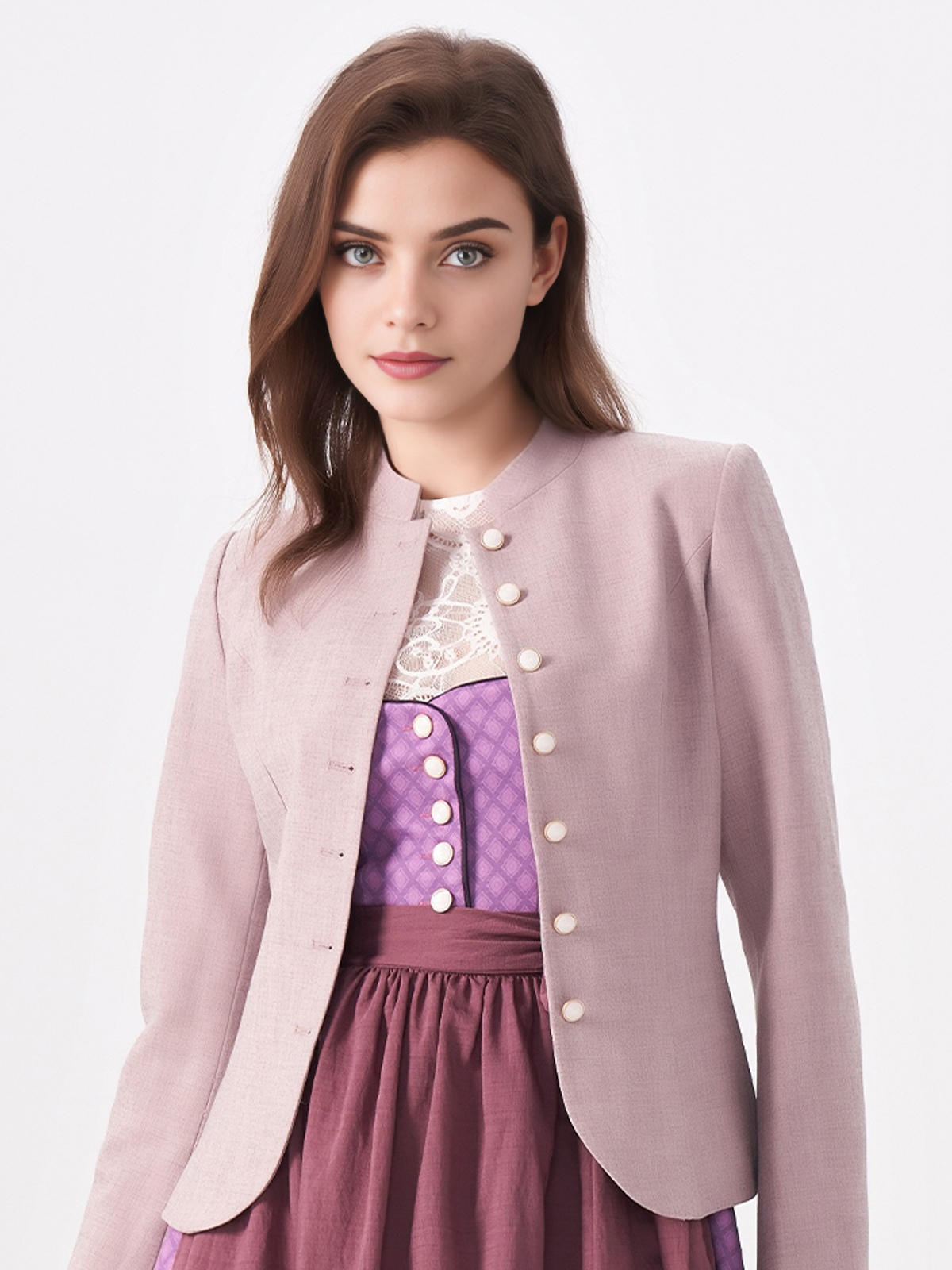 Modernes Dirndl in Lila