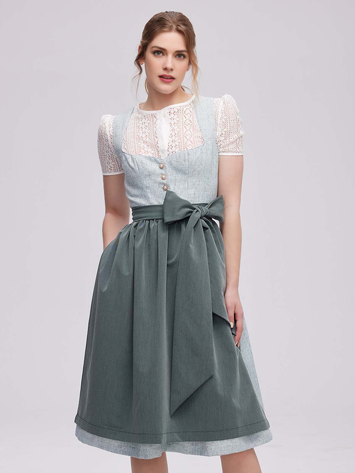 Dirndl Dunkelgrün Samt